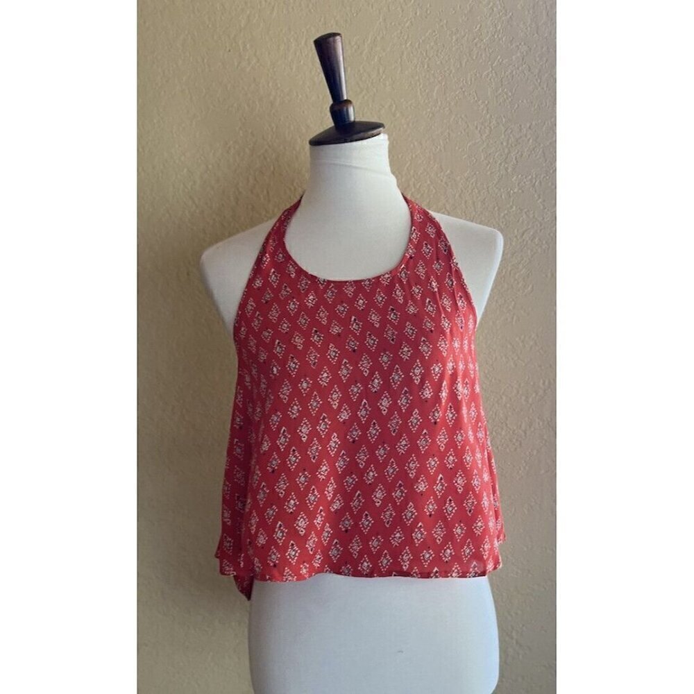 Billabong Juniors Festival Vibes Woven Halter Top Size Large - Picture 2 of 10